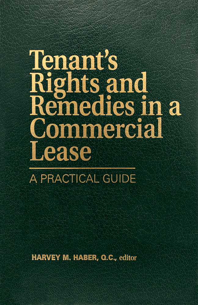 Tenant's Rights & Remedies in a Commercial Lease (1st ed., 1998) (Haber, ed.) - see c.4 by Simm
